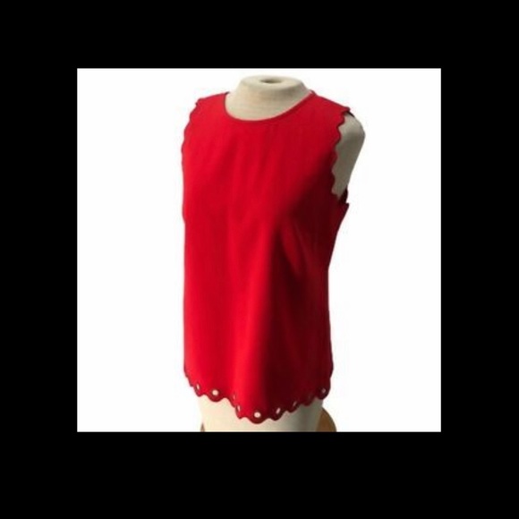 2/18- Gorgeous Red JCrew tank blouse